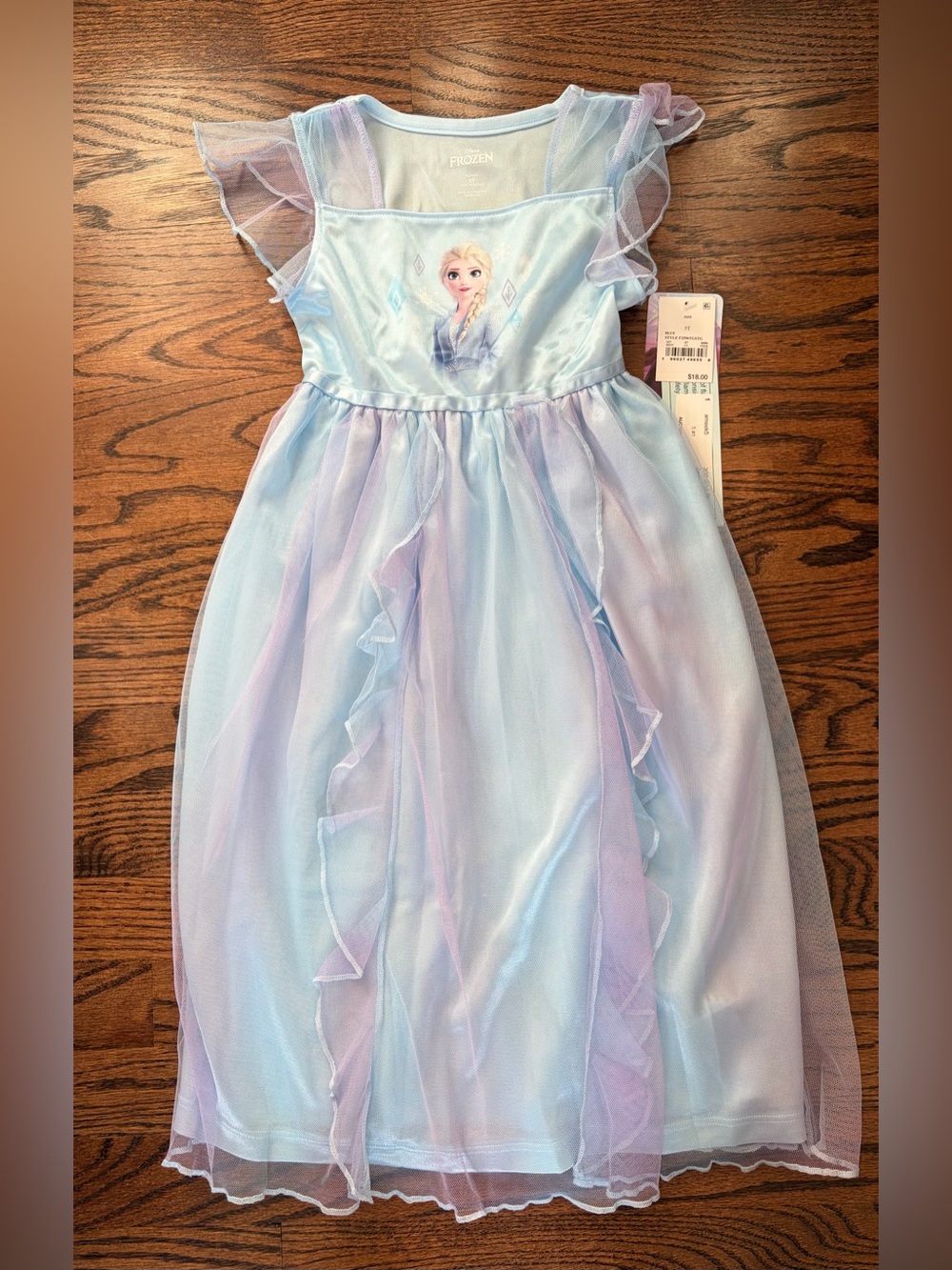 Disney Elsa Light Blue and Lavender Nightgown